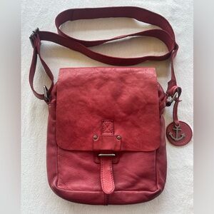 Harbour 2nd Red Leather Crossbody Bag